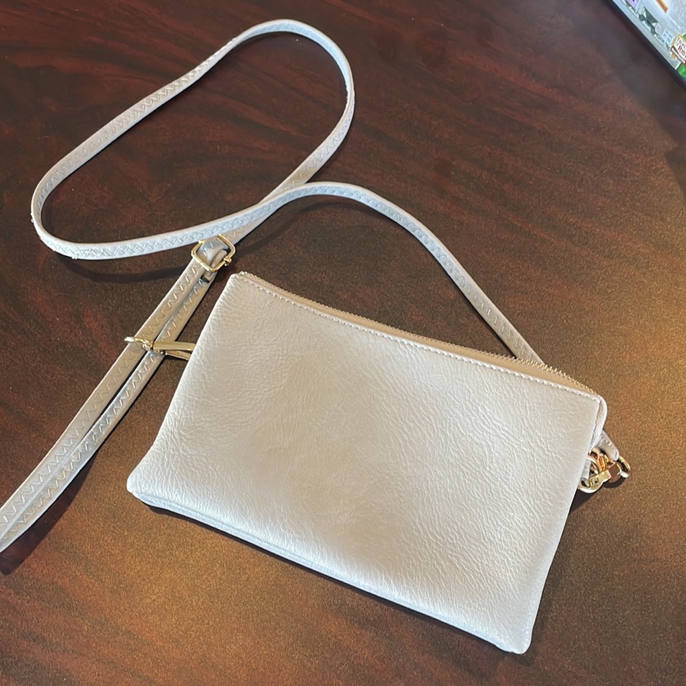 Jen & Co. gray crossbody purse